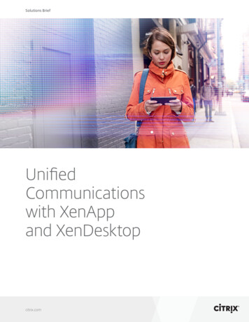 Unified Communications With XenApp And XenDesktop
