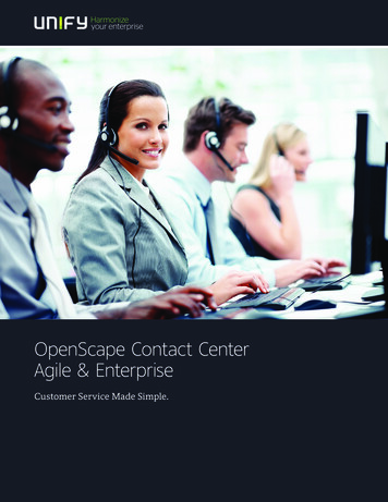 OpenScape Contact Center Agile & Enterprise