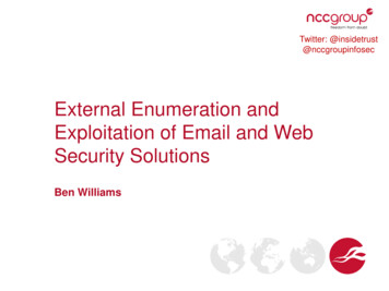 External Enumeration And Exploitation Of Email And Web .
