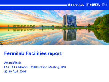 Fermilab Facilities Report