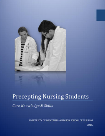 Precepting Nursing Students