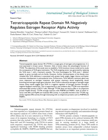 Research Paper Tetratricopeptide Repeat Domain 9A .