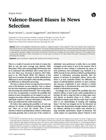 Valence-Based Biases In News Selection