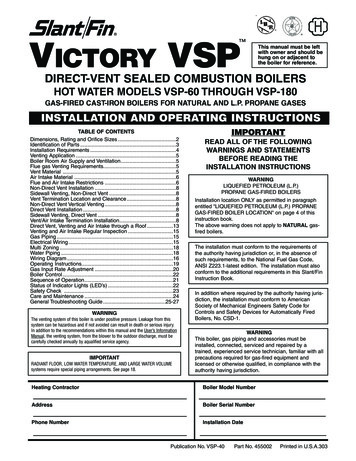 VICTORY VSP The Boiler For Reference.