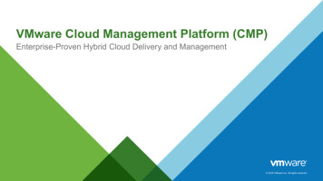 VMware Cloud Management Platform (CMP)