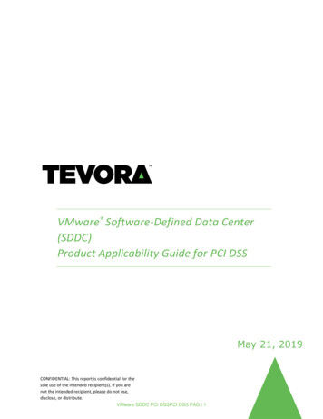 VMware SDDC PCI DSS Product Applicability Guide
