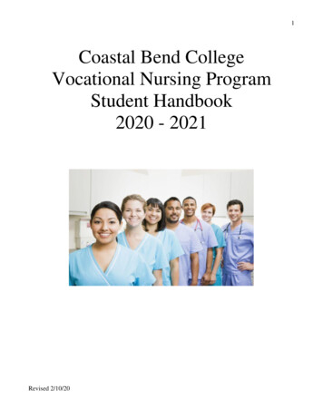 Coastal Bend College Vocational Nursing Program Student .