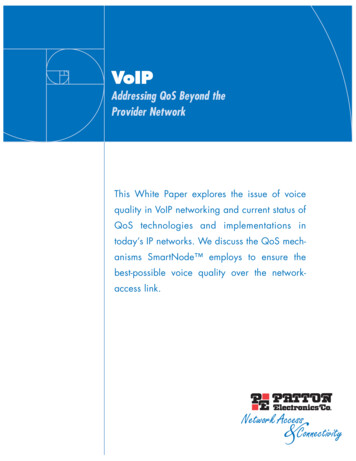 VoIP And QoS White Paper - Patton