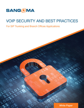 VOIP SECURITY AND BEST 