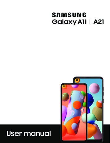 Samsung Galaxy A11 A21 A115U A215U User Manual