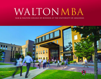WALTONMBA - University Of Arkansas