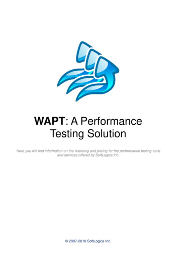 WAPT: A Performance Testing Solution