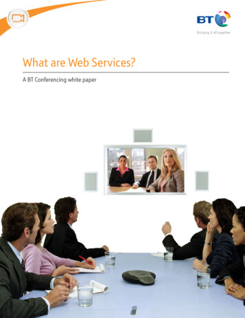 What Are Web Services? - BT Video Conferencing