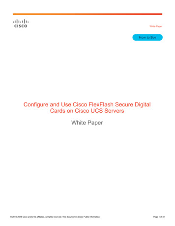 Configure And Use Cisco FlexFlash Secure Digital Cards On .