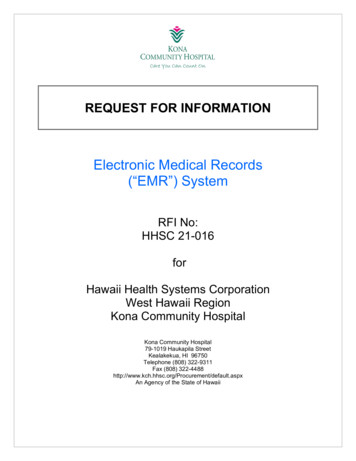 Electronic Medical Records (“EMR”) System