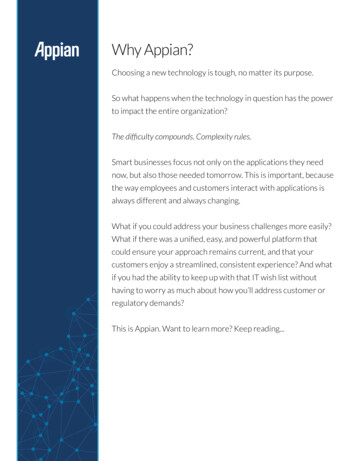 Why Appian?