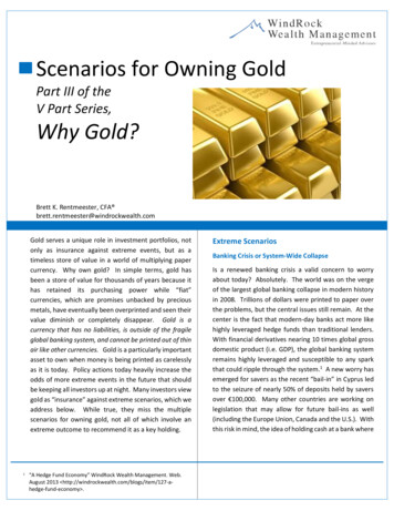 Scenarios For Owning Gold