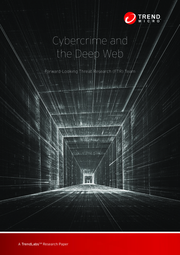 Cybercrime And The Deep Web - Trend Micro