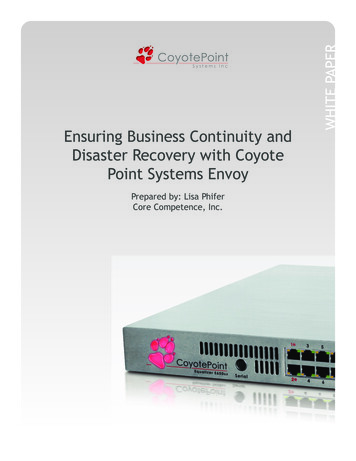 Ensuring Business Continuity And Disaster Recovery With .
