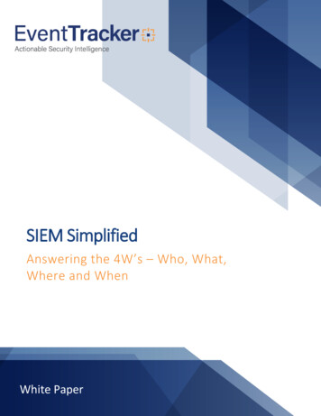 SIEM Simplified - EventTracker
