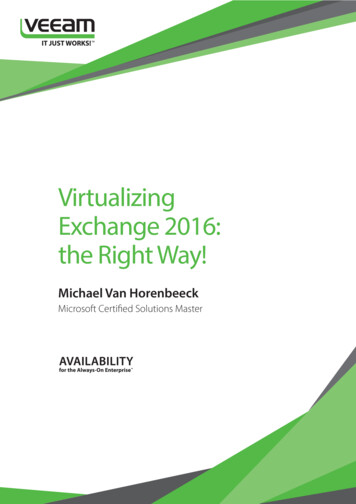 Virtualizing Exchange 2016: The Right Way!
