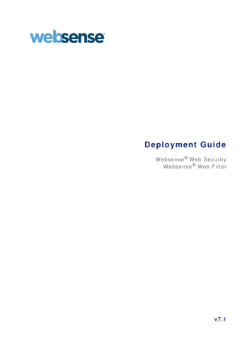Deployment Guide For Websense Web Security And Websense .