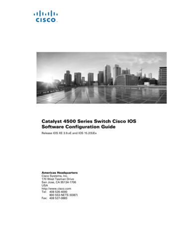 Catalyst 4500 Series Switch Cisco IOS Software .