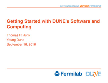 Getting Started With DUNE's Software And Computing