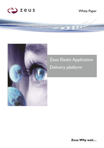 Zeus Elastic Application Delivery Platform