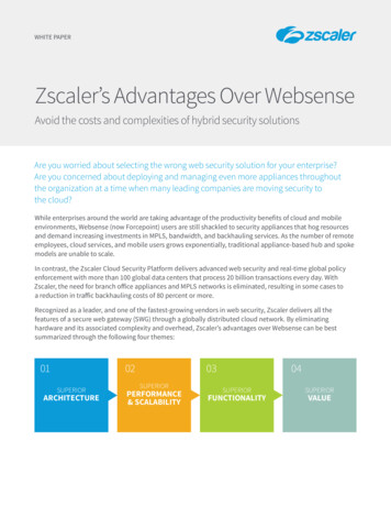 Zscaler’s Advantages Over Websense