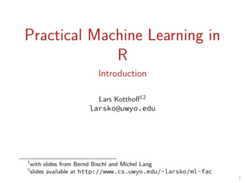 Practical Machine Learning In R - Introduction
