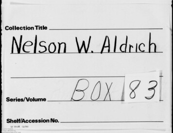 Collection Title Nelson W. A!dac