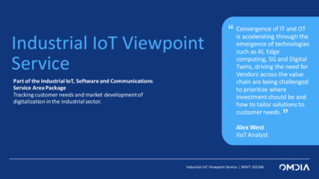 Industrial IoT Viewpoint Service