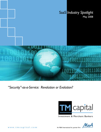 SaaS Industry Spotlight - TM Capital