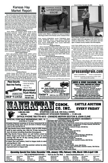 Grass & Grain, November 30, 2010 Page 13 KansasHay .