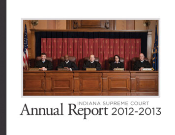 2012-2013 Indiana Supreme Court Annual Report