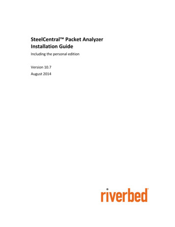 SteelCentral Packet Analyzer Installation Guide