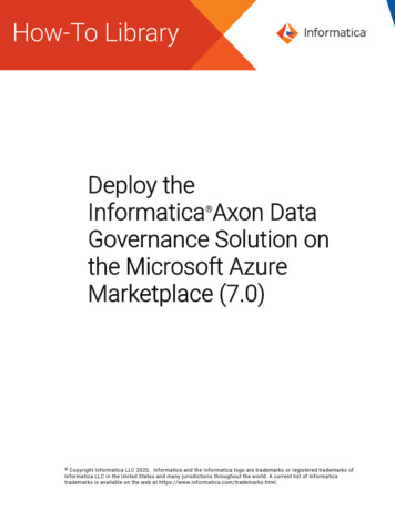 Marketplace (7.0) The Microsoft A Zure Governance Solution .