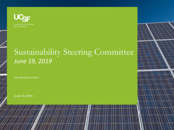Sustainability Steering Committee