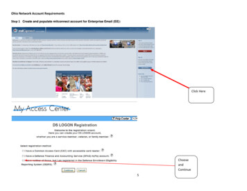 Ohio Network Account Requirements Step 1 Create And .
