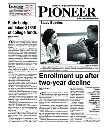 I Financial Aid Confusing, Editorial, P. 2. - OCCC Pioneer