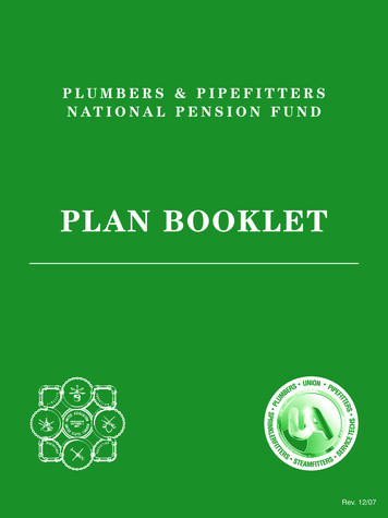 2007 Plan Booklet - .:::Plumbers And Pipefitters .