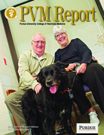 PVM Report - College Of Veterinary Medicine
