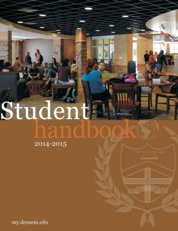 Student Handbook - My.densem.edu