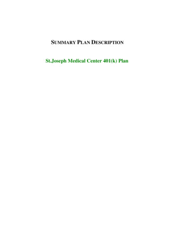 St.Joseph Medical Center 401(k) Plan - Steward Health Care .