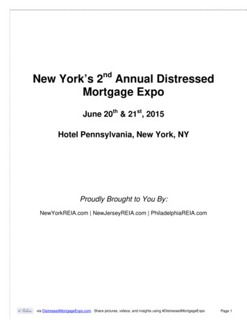 New York’s 2nd Annual Distressed Mortgage Expo
