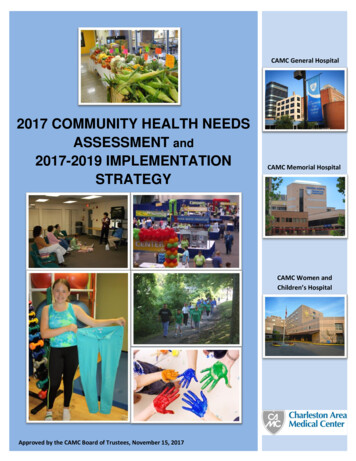 2017 Community Health Needs Assessment - CAMC