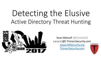 Active Directory Threat Hunting