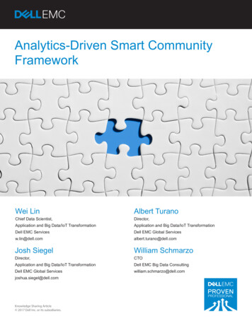 Analytics-Driven Smart Community Framework - 