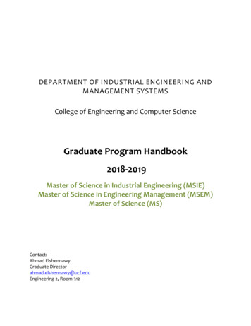 Graduate Program Handbook 2018-2019